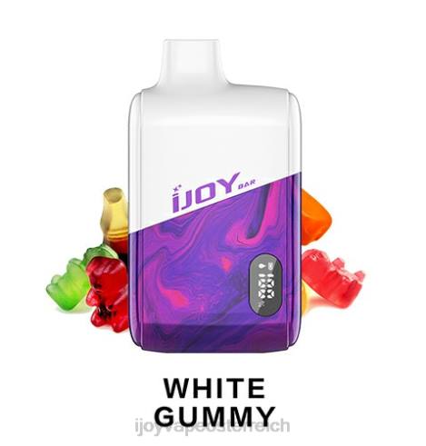 iJOY vape price - V8JT199 iJOY Bar IC8000 Einweg weißes Gummi
