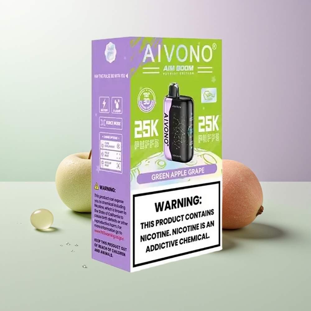 Aivono Aim Boom 25000 Puffs 28ml Grüner Apfel Traube