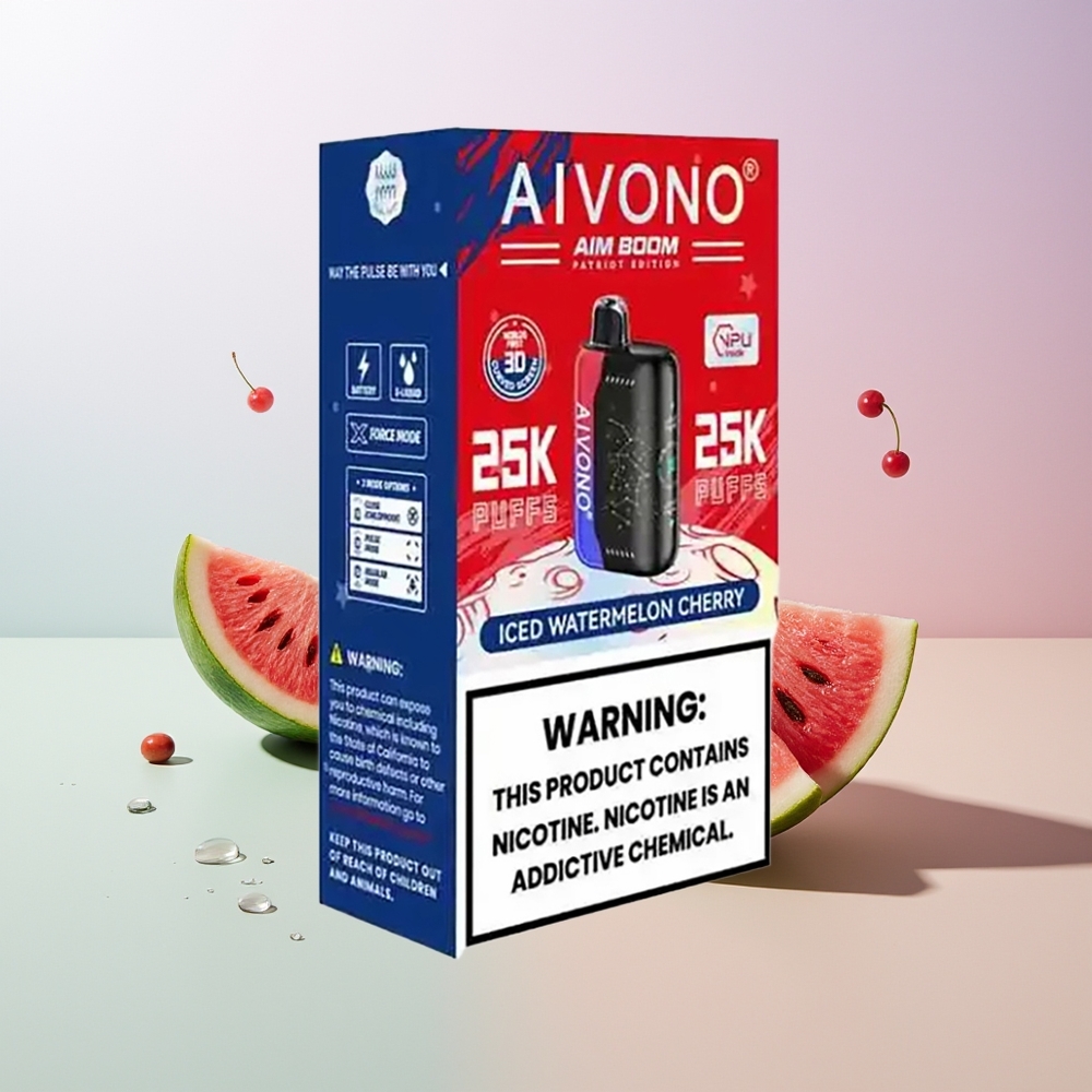 Aivono Aim Boom 25000 Puffs 650mAh Eisige Wassermelone-Kirsche