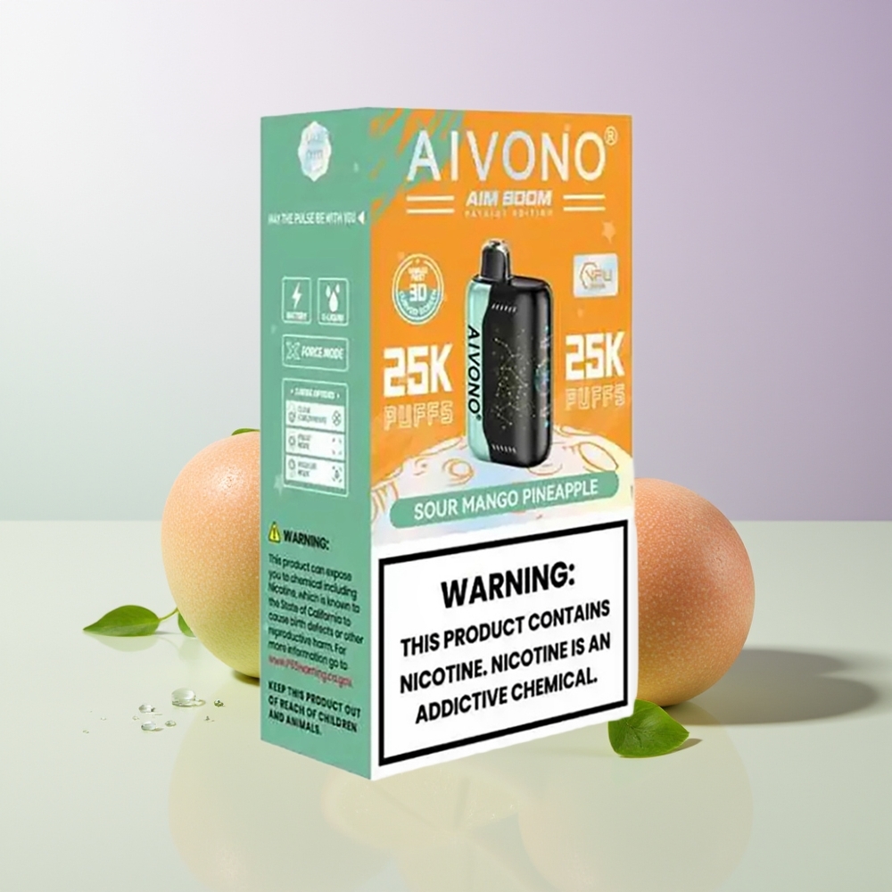Aivono Aim Boom 25000 Puffs 650mAh Sauer Mango Ananas