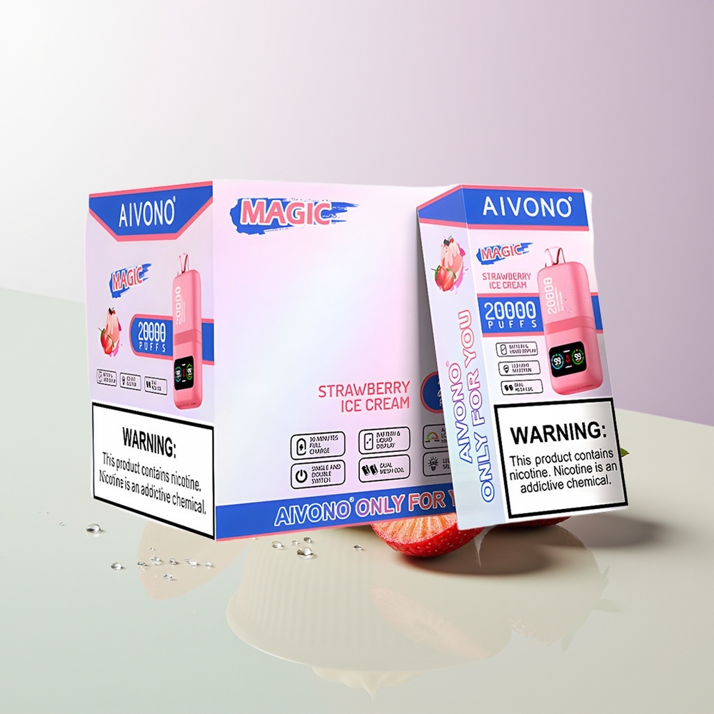 Aivono AIM MAGIC 20000 Puffs Dual Mesh Erdbeer-Eiscreme