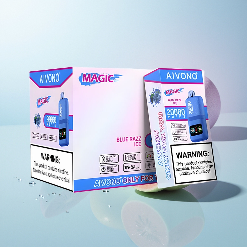 Aivono Aim Magic 20000 Züge Dual Mesh Coil Blaue Razz Eis