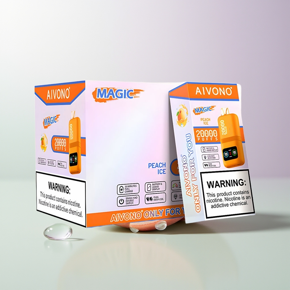 Aivono Aim Magic 20000 Züge Dual Mesh Pfirsich Eis