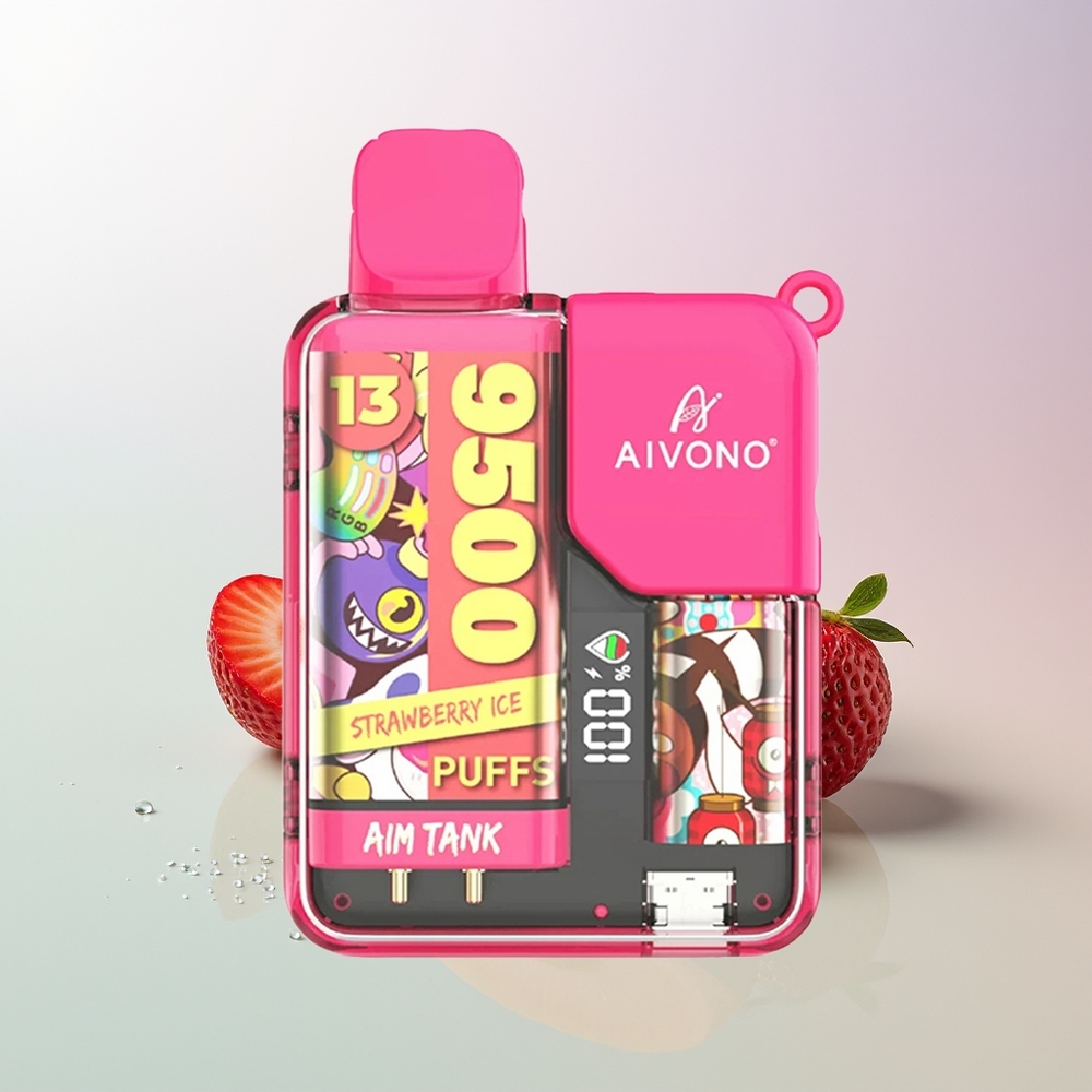 Aivono Aim-Tank 9500 Züge 18ml Erdbeer-Eis