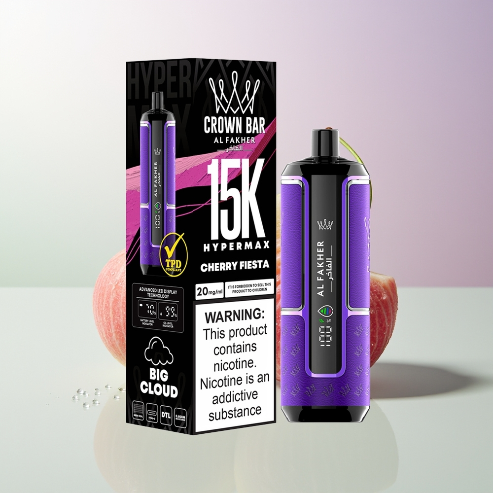 Al Fakher Crown Bar 15K Hypermax 22ml 600mAh Kirschfest