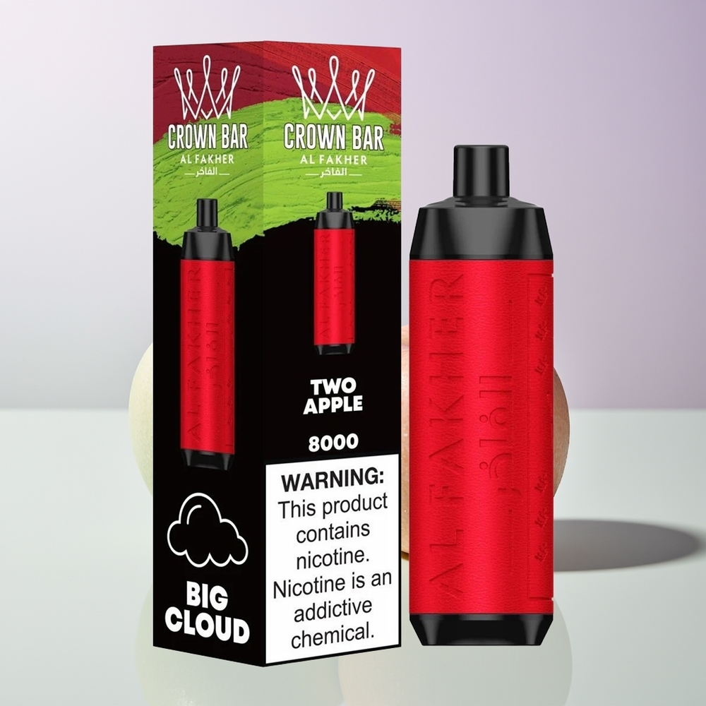 Al Fakher Crown Bar 8000 18ml Zwei Apfel