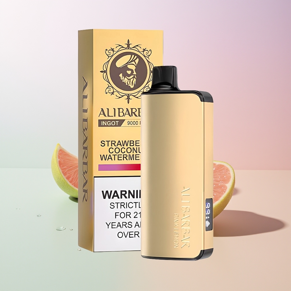 Alibarbar Ingot 9000 Züge 2350mah LED Pink Zitrone