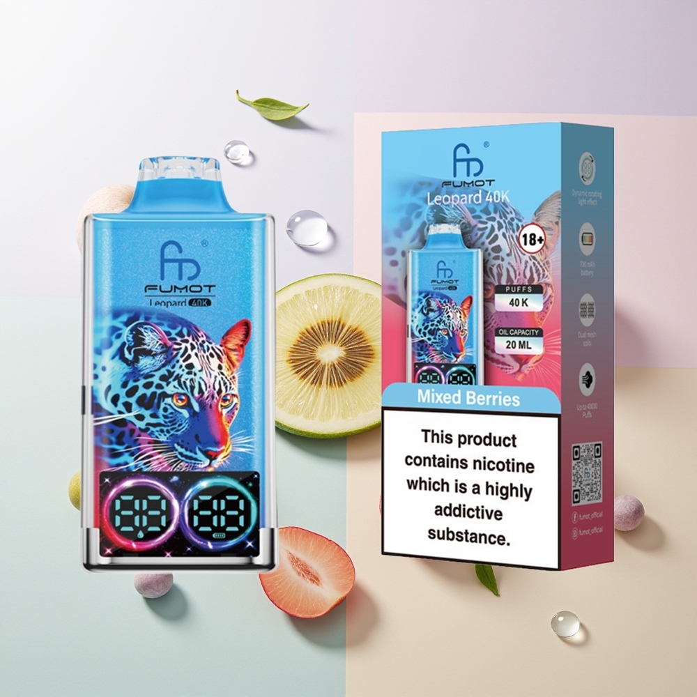 Fumot Leopard 40000 Züge Dual Mesh Beerenmischung