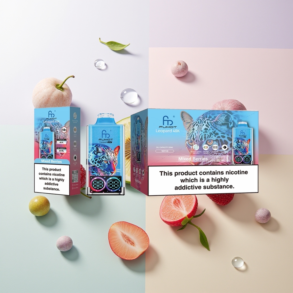 Fumot Leopard 40000 Züge Dual Mesh Beerenmischung