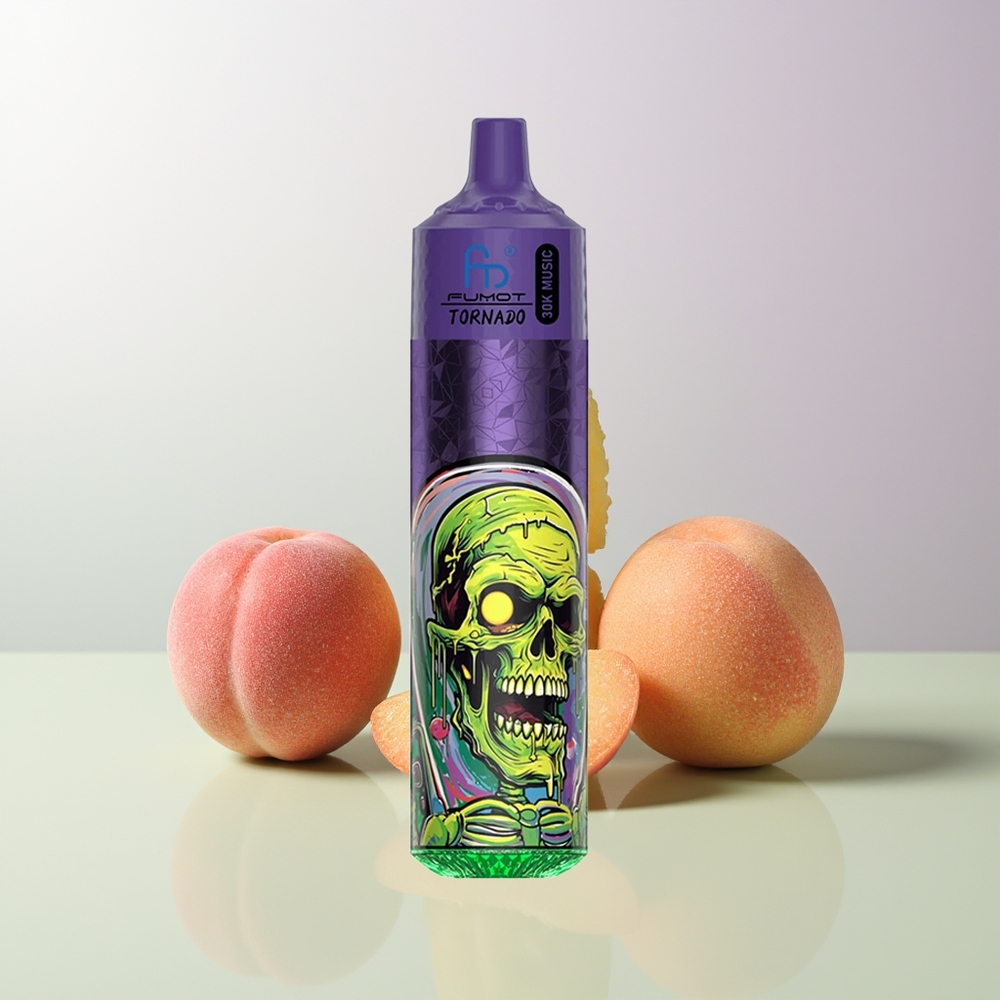 Fumot RandM Tornado 30000 Puffs 30mL LED Pfirsich Mango Ananas