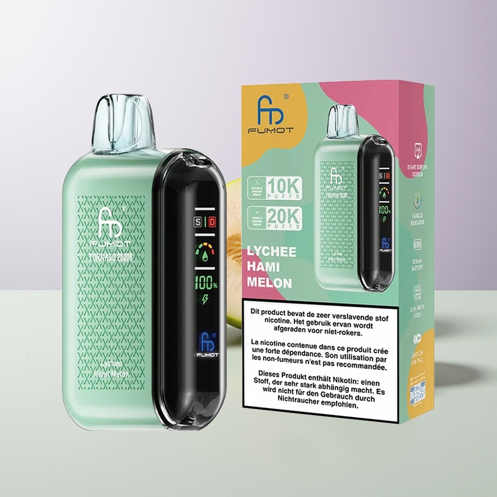 Fumot Tornado 20000 Puffs Dual Mesh Lychee Hami-Melone