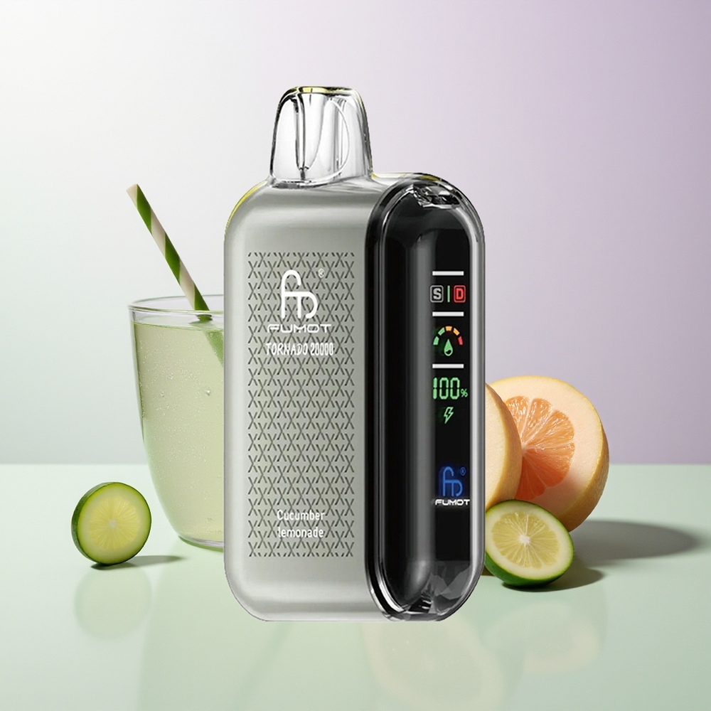 Fumot Tornado 20000 Puffs Dual Mesh Smart Display Gurkenlimonade