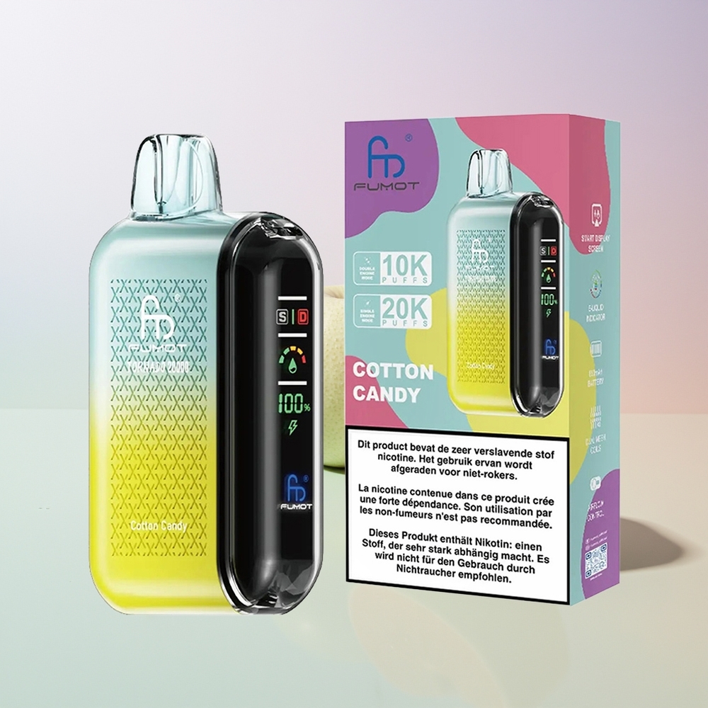 Fumot Tornado 20000 Züge Dual Mesh Baumwollbonbon