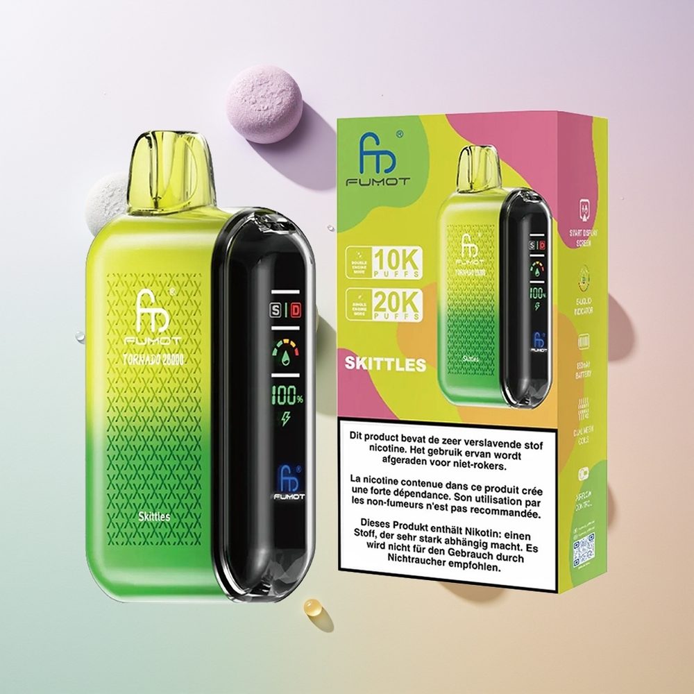 Fumot Tornado 20000 Züge Dual Mesh Coil Skittles