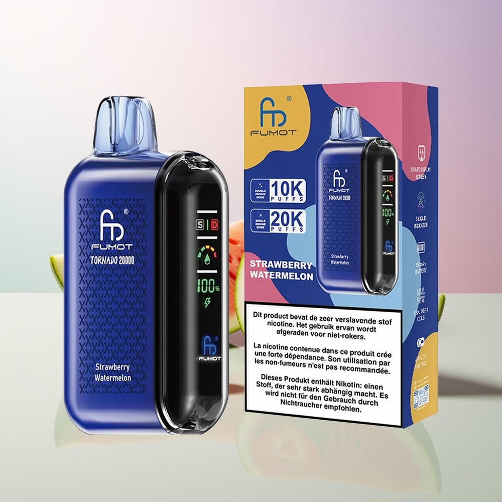 Fumot Tornado 20000 Züge Dual Mesh Erdbeer Wassermelone