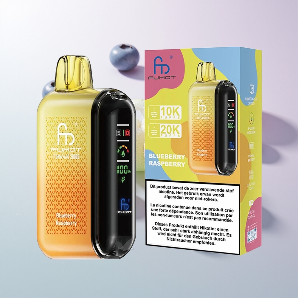 Fumot Tornado 20000 Züge Dual Mesh Heidelbeere Himbeere