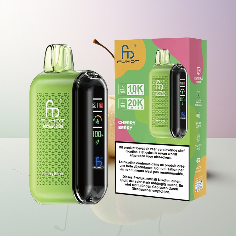 Fumot Tornado 20000 Züge Dual Mesh Kirschbeere