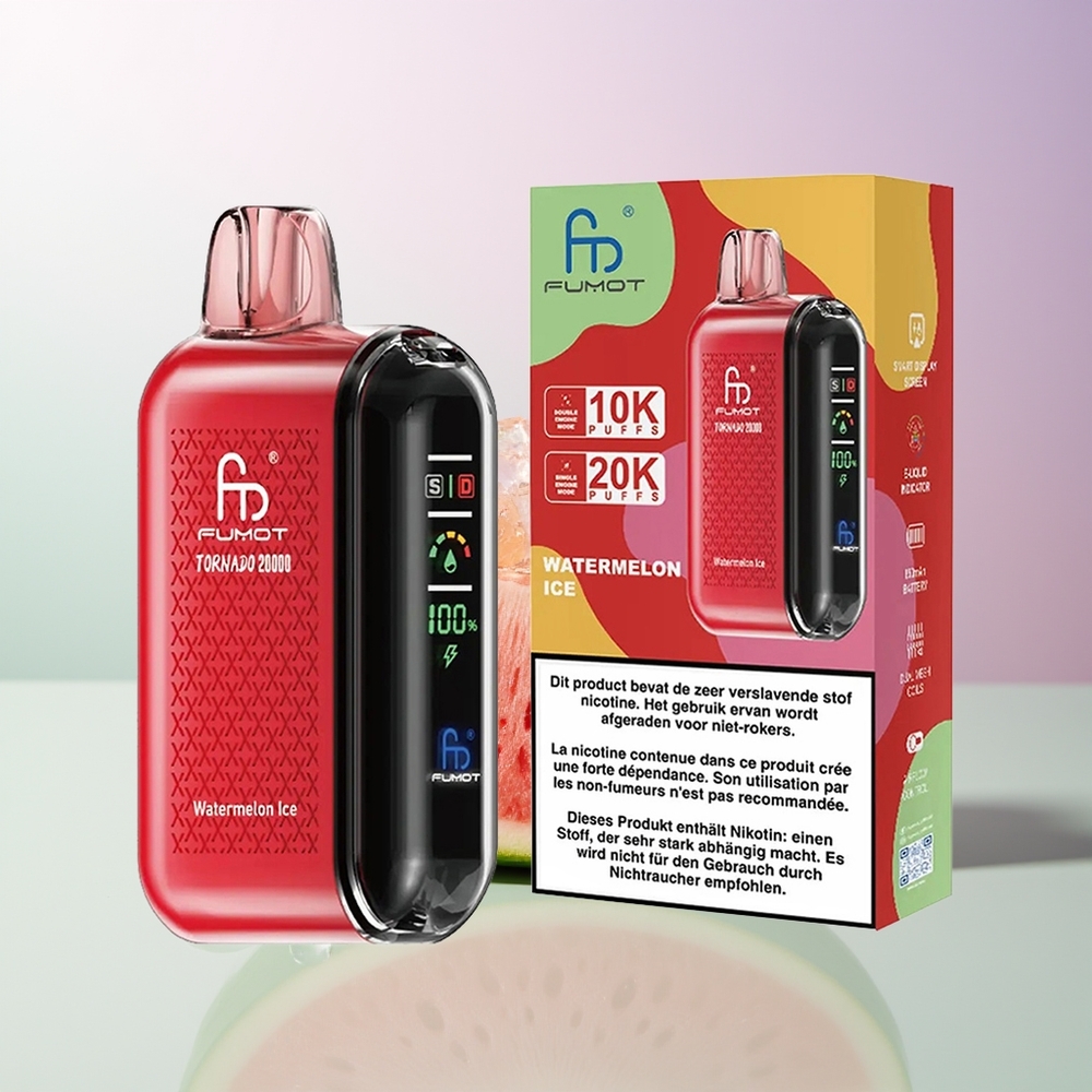 Fumot Tornado 20000 Züge Dual Mesh Wassermelone Eis