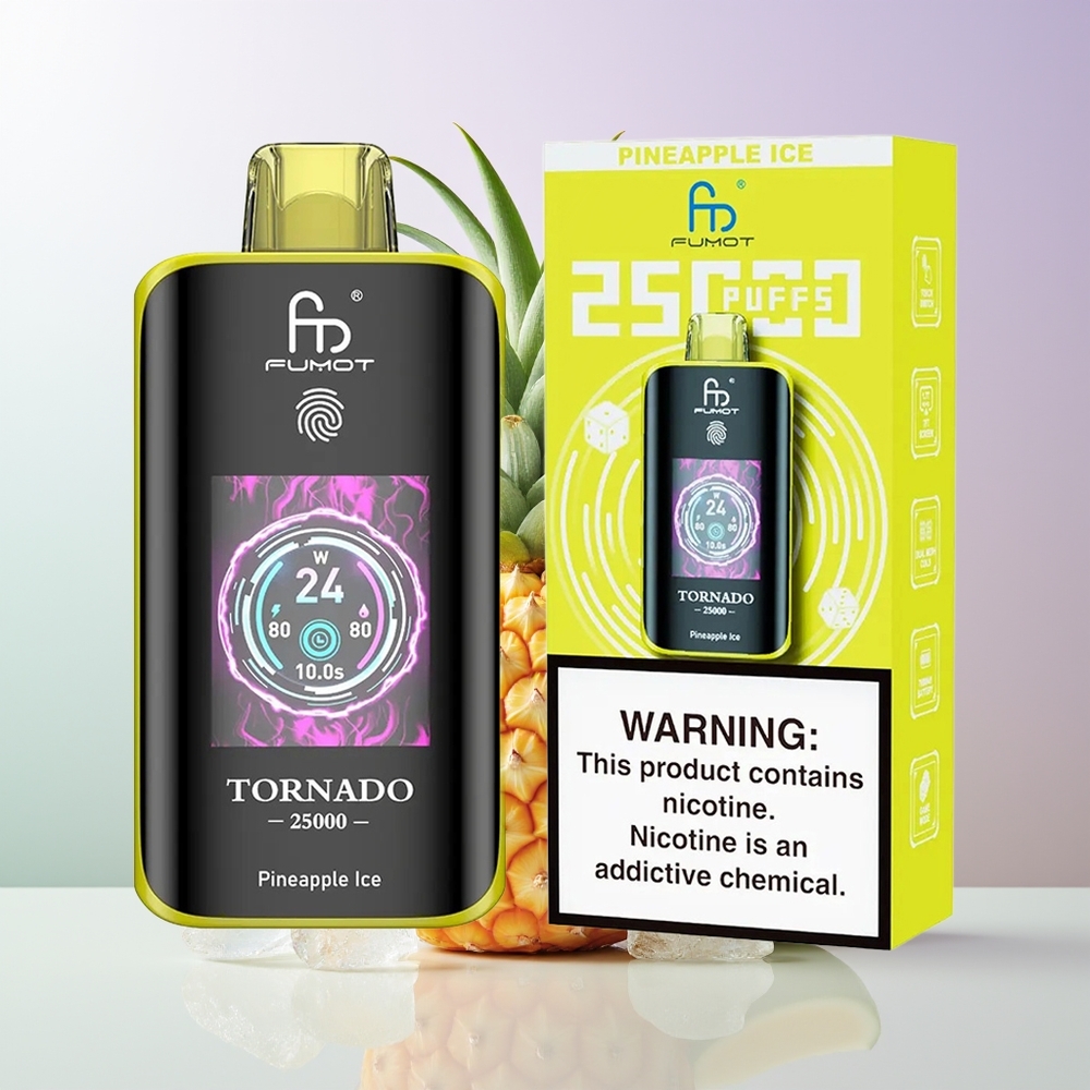 Fumot Tornado 25000 Züge HD Bildschirm 700mAh Ananas Eis