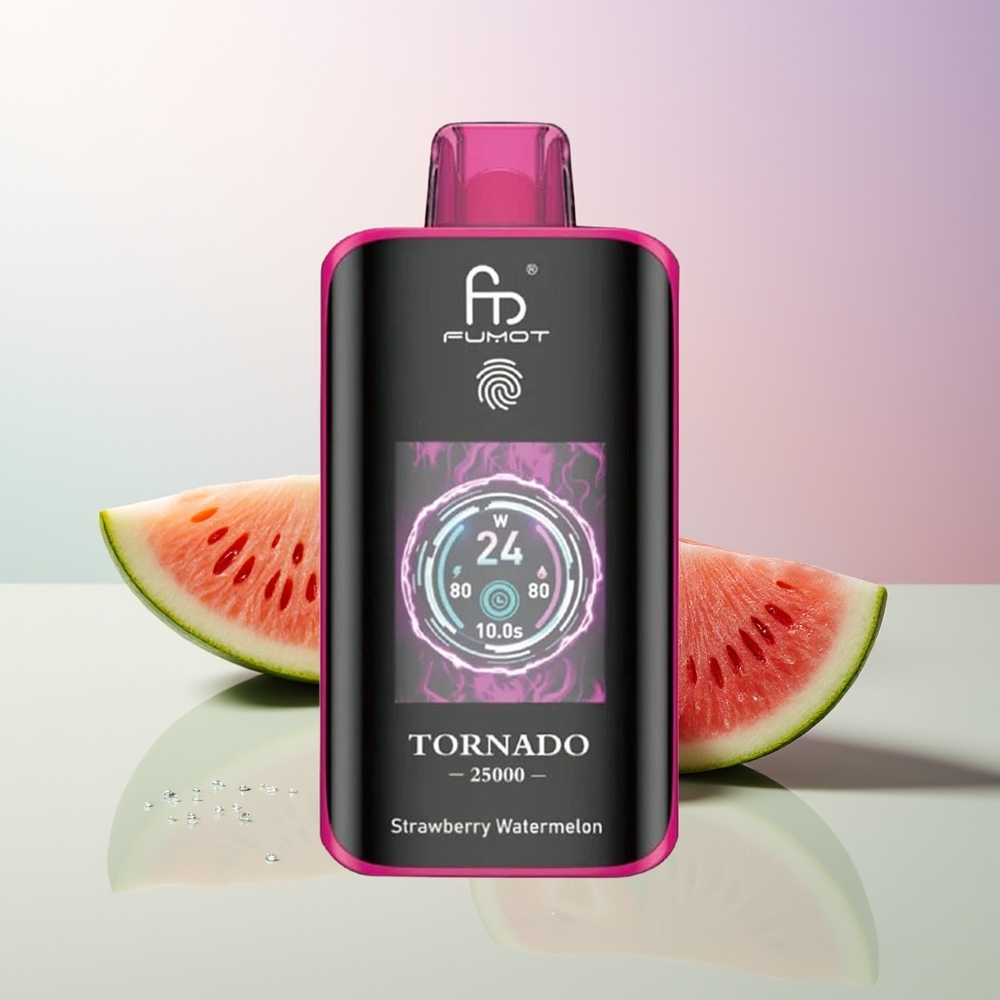 Fumot Tornado 25000 Züge HD Bildschirm 700mAh Erdbeer Wassermelone