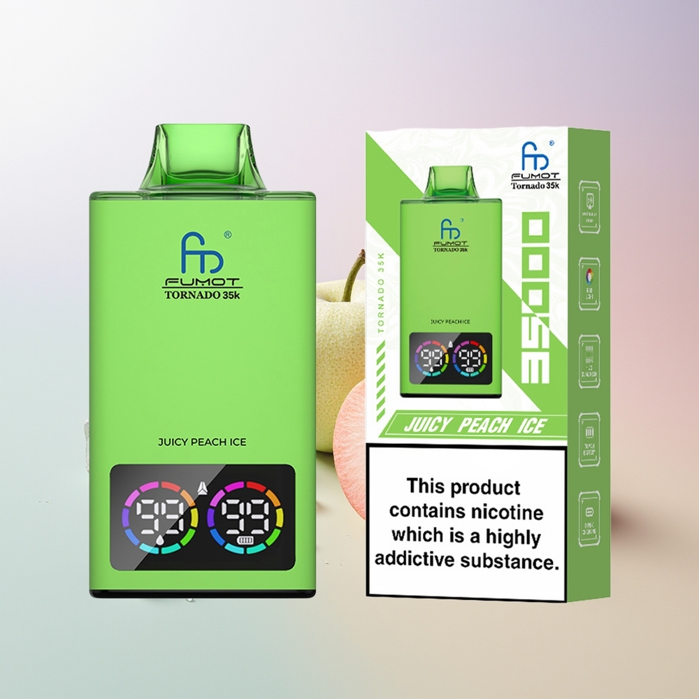 Fumot Tornado 35000 Dual Mesh RGB Saftiger Pfirsich Eis