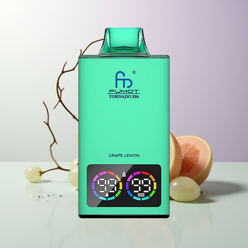 Fumot Tornado 35000 Dual Mesh RGB Traube Zitrone