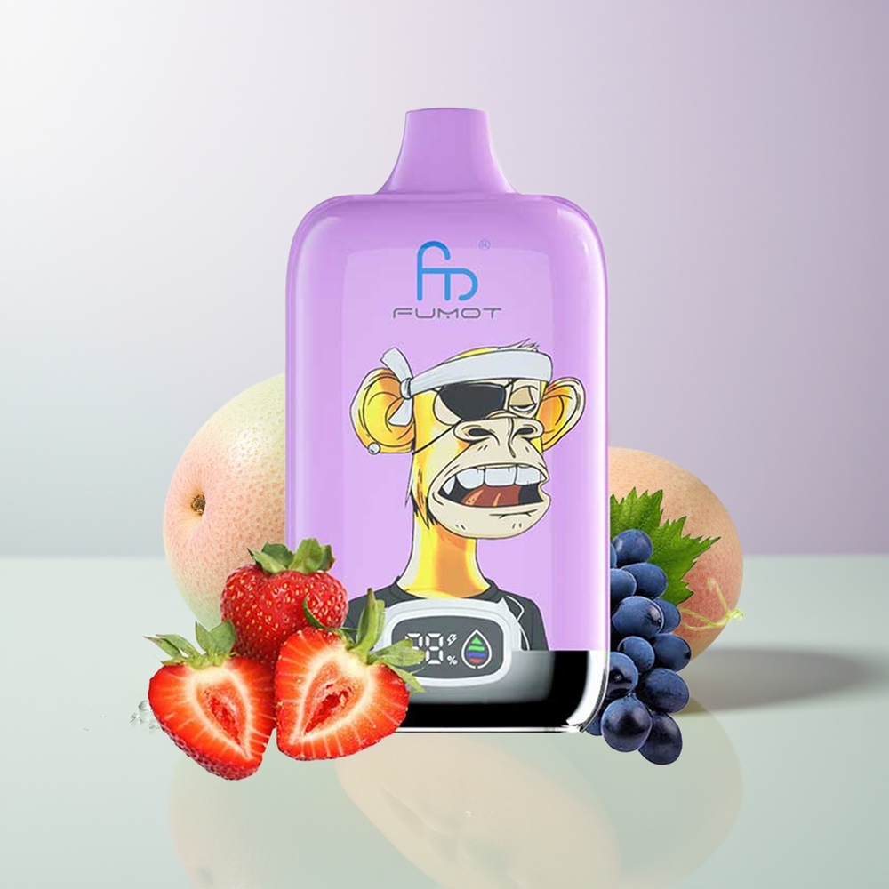 Fumot Tornado Digital Box 12000 Puffs Mango Auf Eis Mesh Coil Typ-C