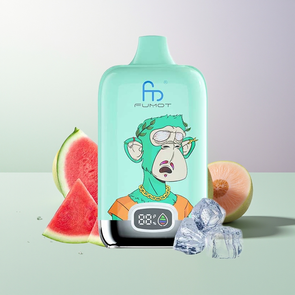 Fumot Tornado Digital Box 12000 Züge Digital Mesh Coil Kühle Minze