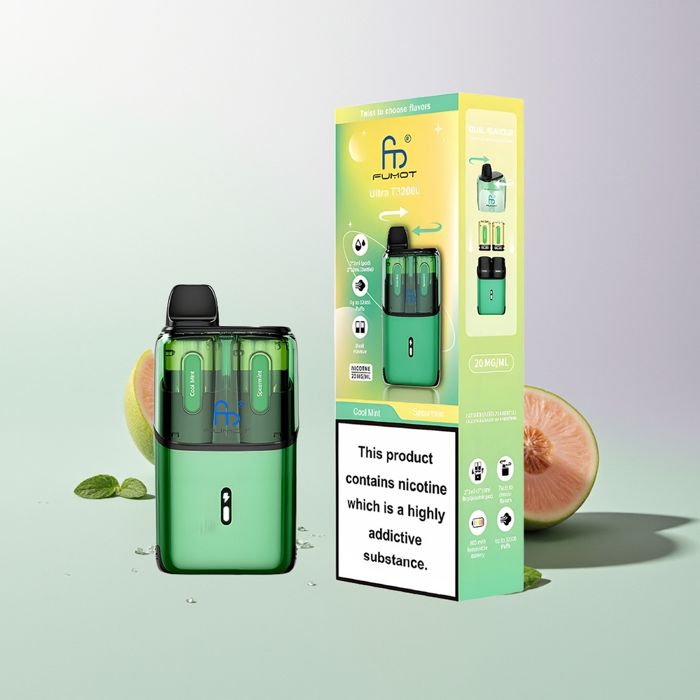 Fumot Ultra T32000 32000 Mesh Typ-C Schnellladung Cool Minze - Spearminze