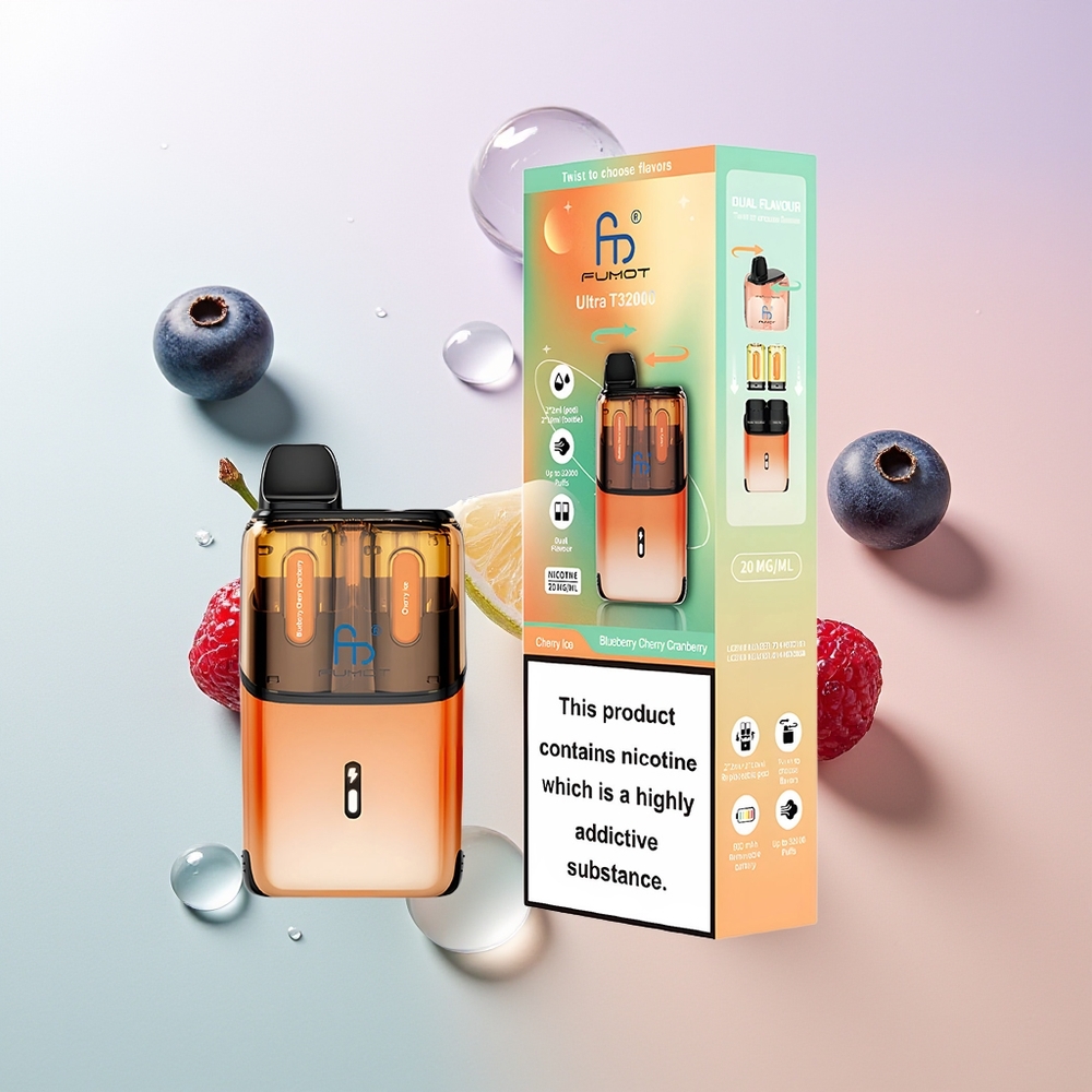 Fumot Ultra T32000 32000 Züge Typ-C Schnellladung Blaubeere Kirsche Cranberry - Kirsch Eis