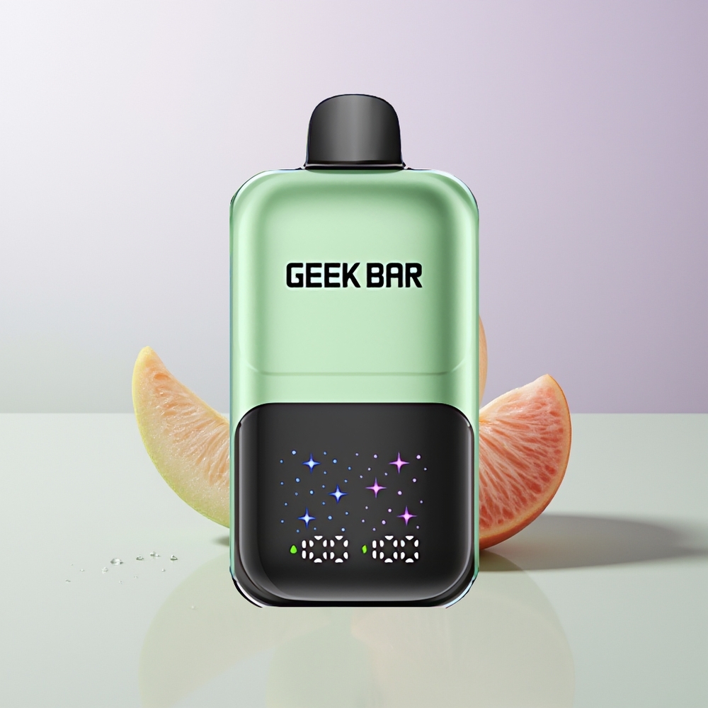 GEEK BAR 2GO 50000 Puffs Interaktiver Großbildschirm Duale Tanks Doppelapfel A&B