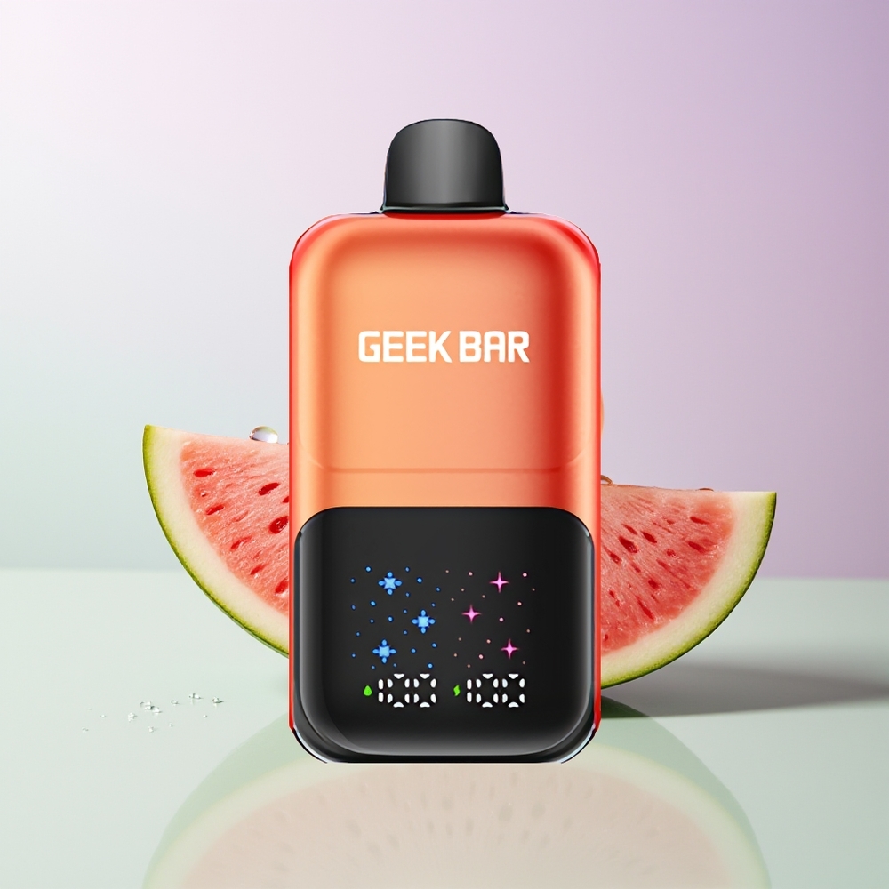 GEEK BAR 2GO 50000 Züge Interaktiver Bildschirm Wassermelone Bubble Gum Eis