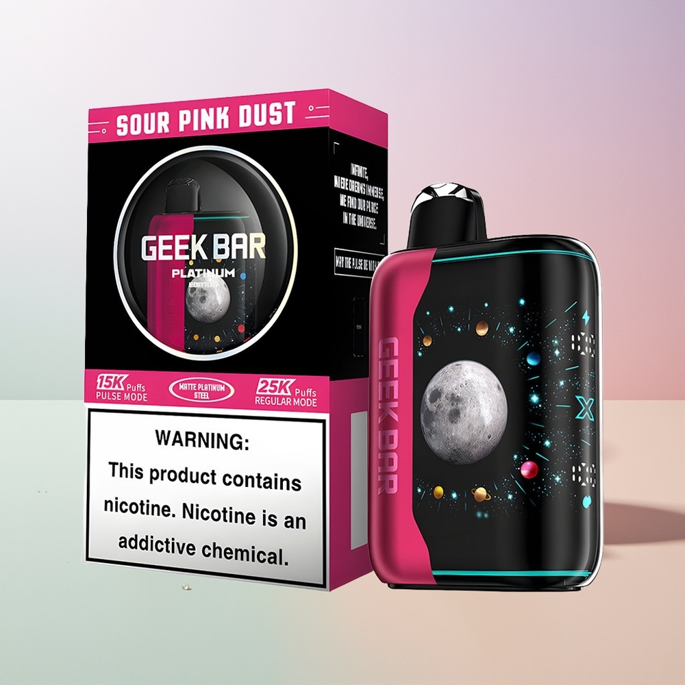 GEEK BAR Platinum Edition 25000 Puffs 20mL Sauer Rosa Staub