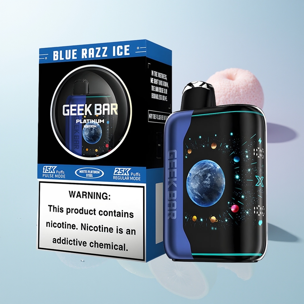 GEEK BAR Platinum Edition 25000 Puffs Dual Mesh Coil Blaue Himbeere Eis