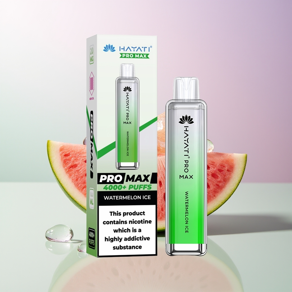 Hayati Pro Max 4000 Puffs Wiederaufladbar Wassermelone Eis