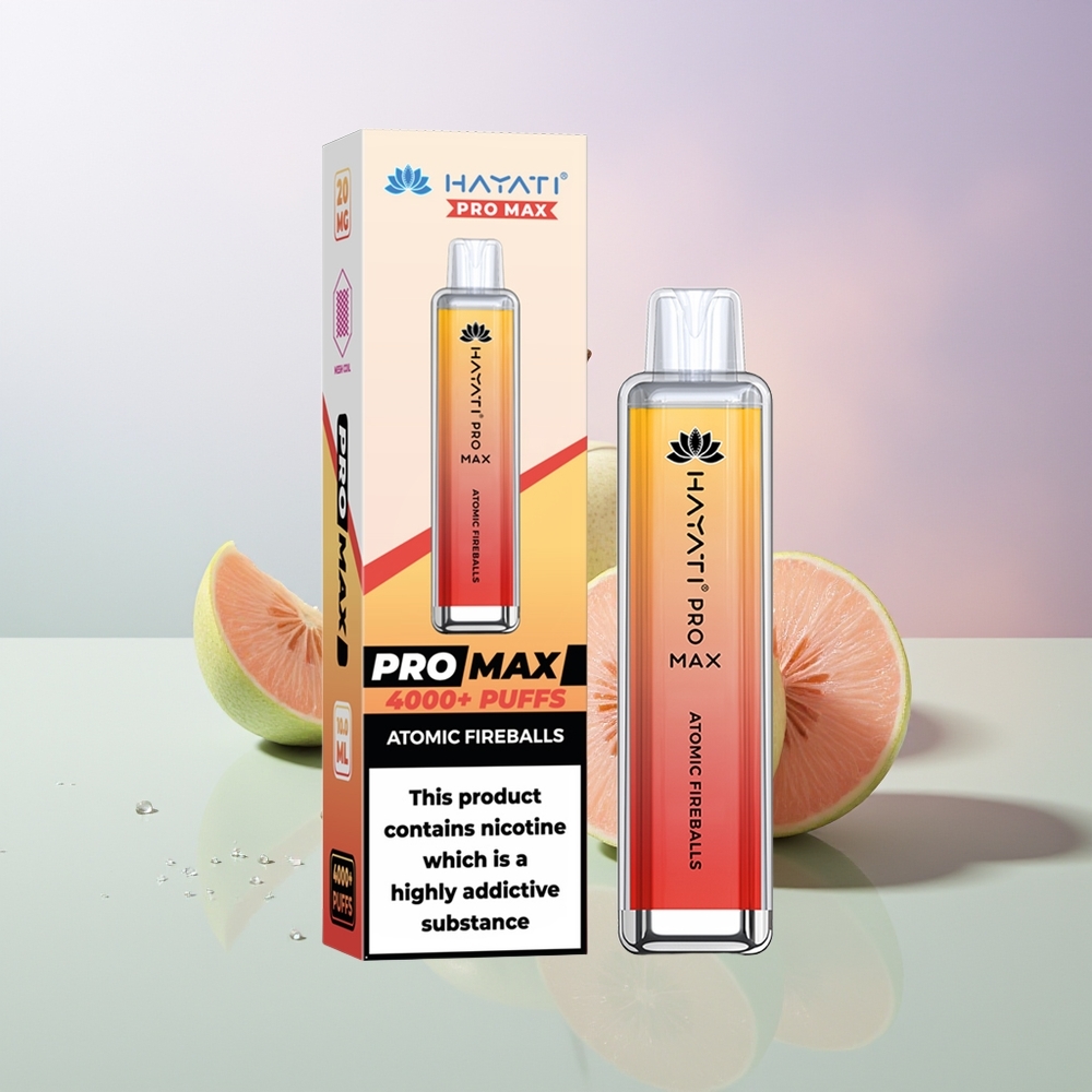 Hayati Pro Max 4000 Züge Dual Mesh Coil Atomare Feuerbälle