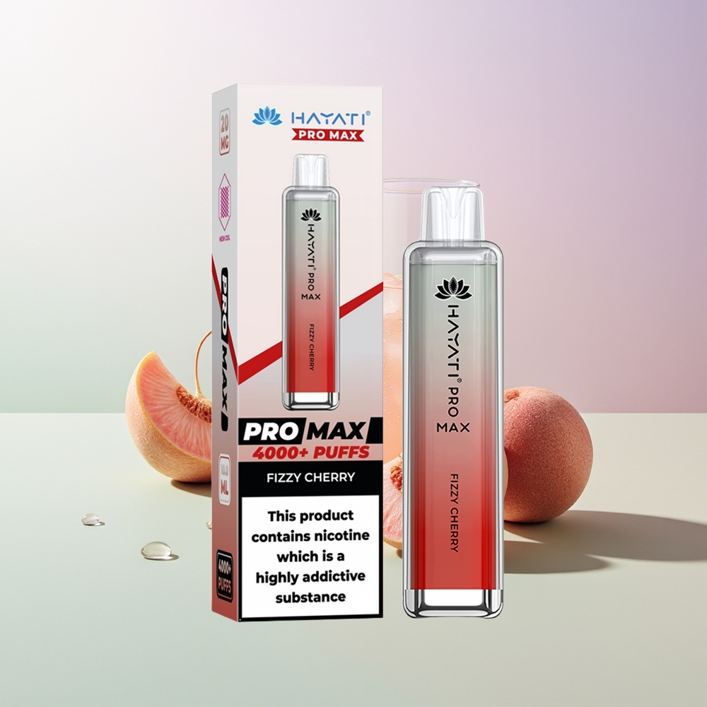 Hayati Pro Max 4000 Züge Dual Mesh Coil Fizzy Kirsche