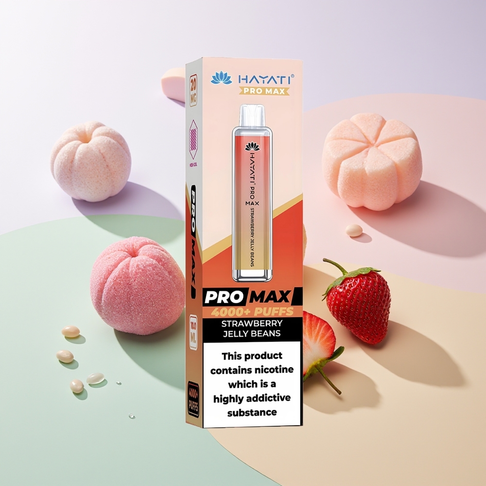 Hayati Pro Max 4000 Züge Rechargeable Erdbeergelee