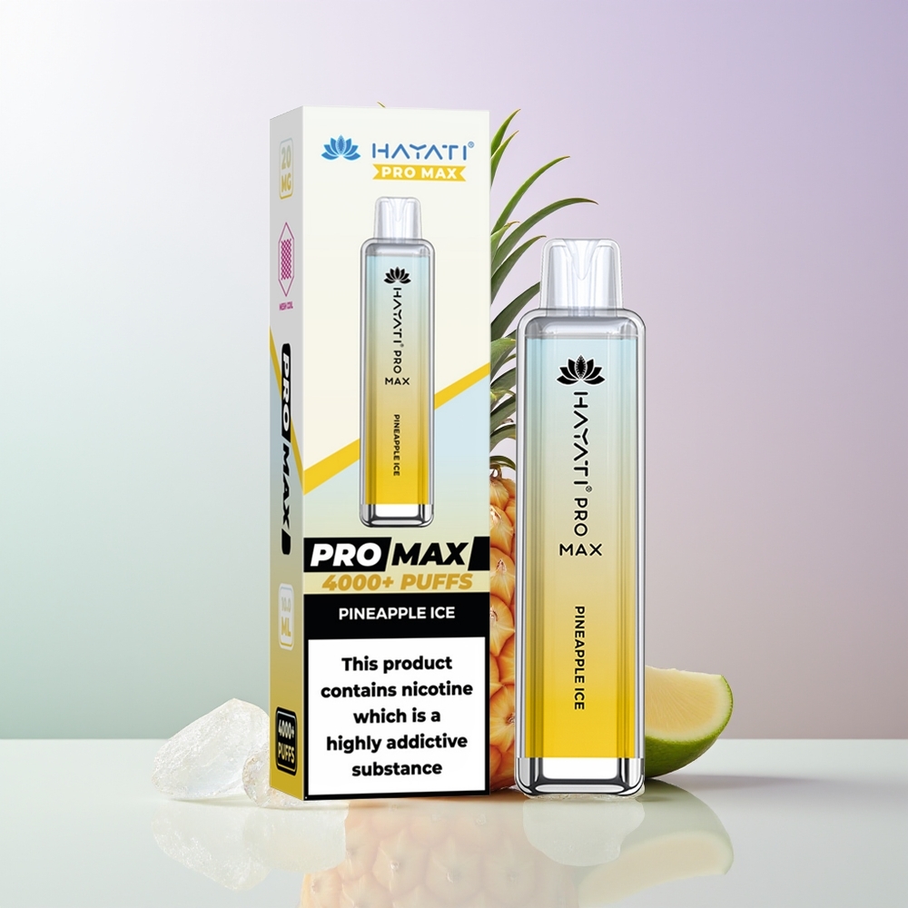Hayati Pro Max 4000 Züge Wiederaufladbar Ananas Eis