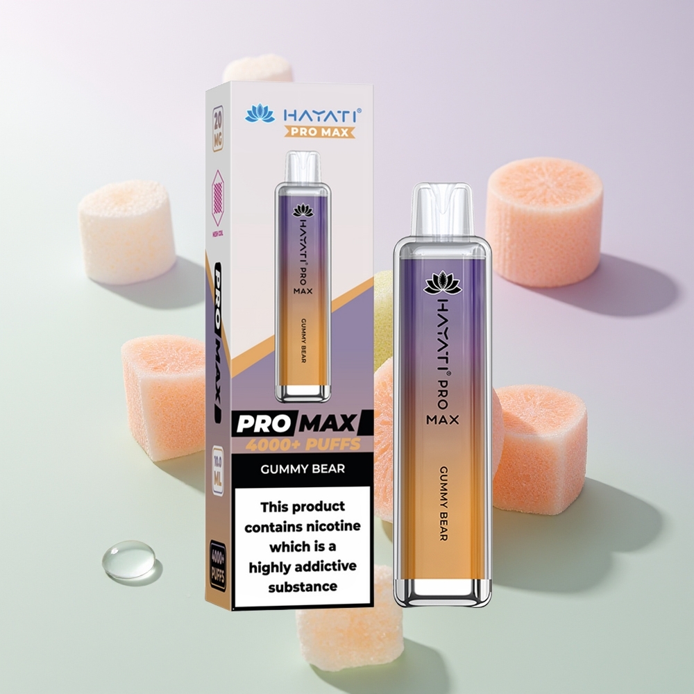 Hayati Pro Max 4000 Züge Wiederaufladbar Gummibärchen