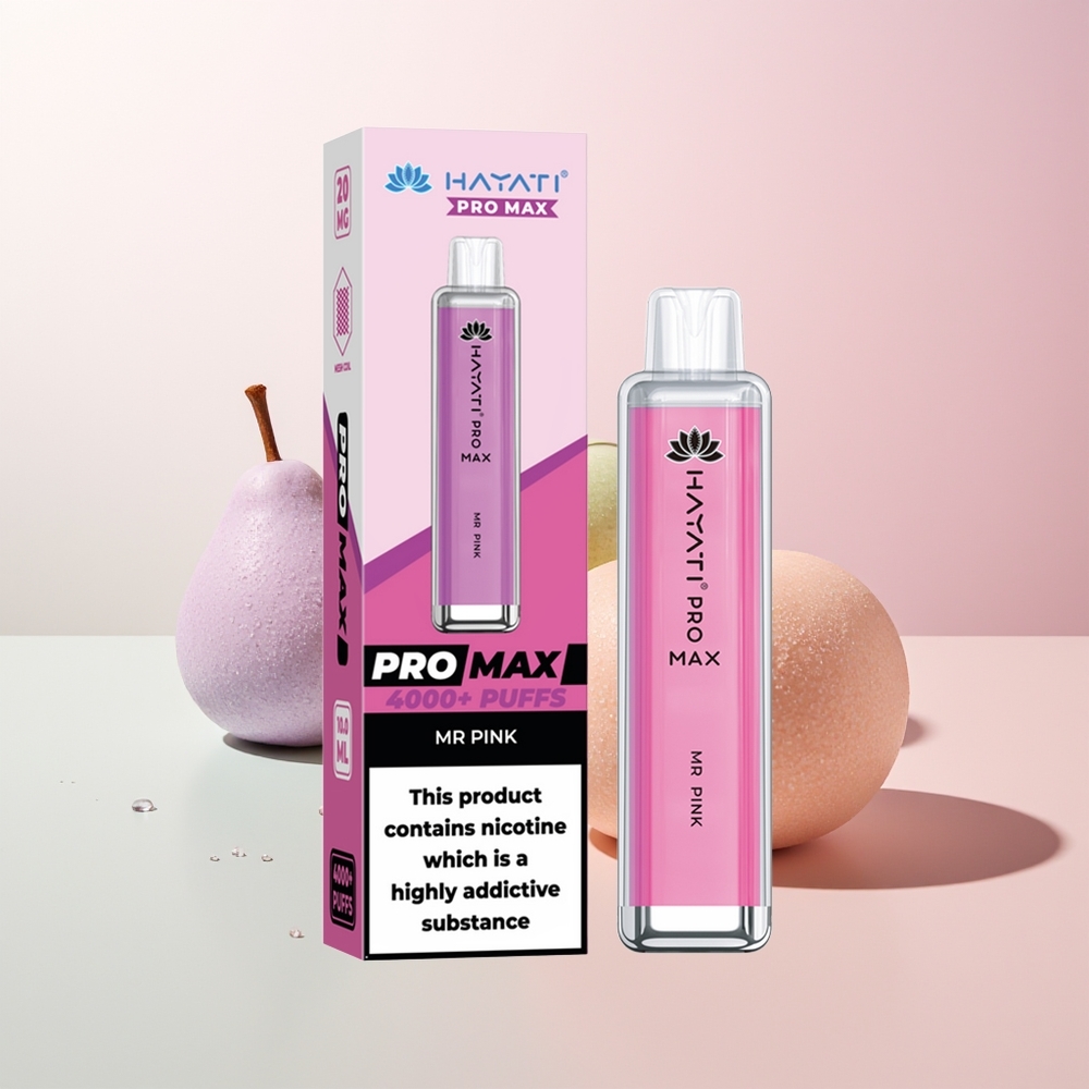 Hayati Pro Max 4000 Züge Wiederaufladbar Herr Rosa