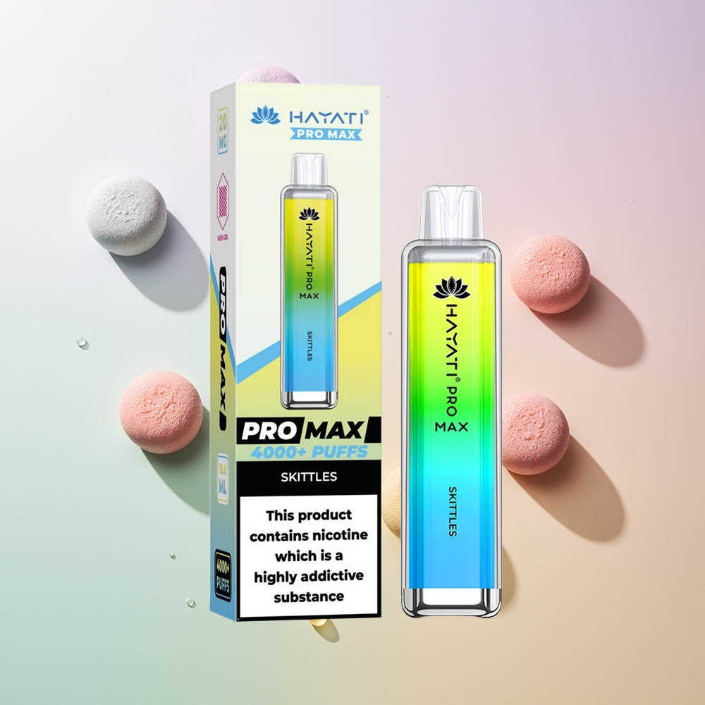 Hayati Pro Max 4000 Züge Wiederaufladbar LED Skittles