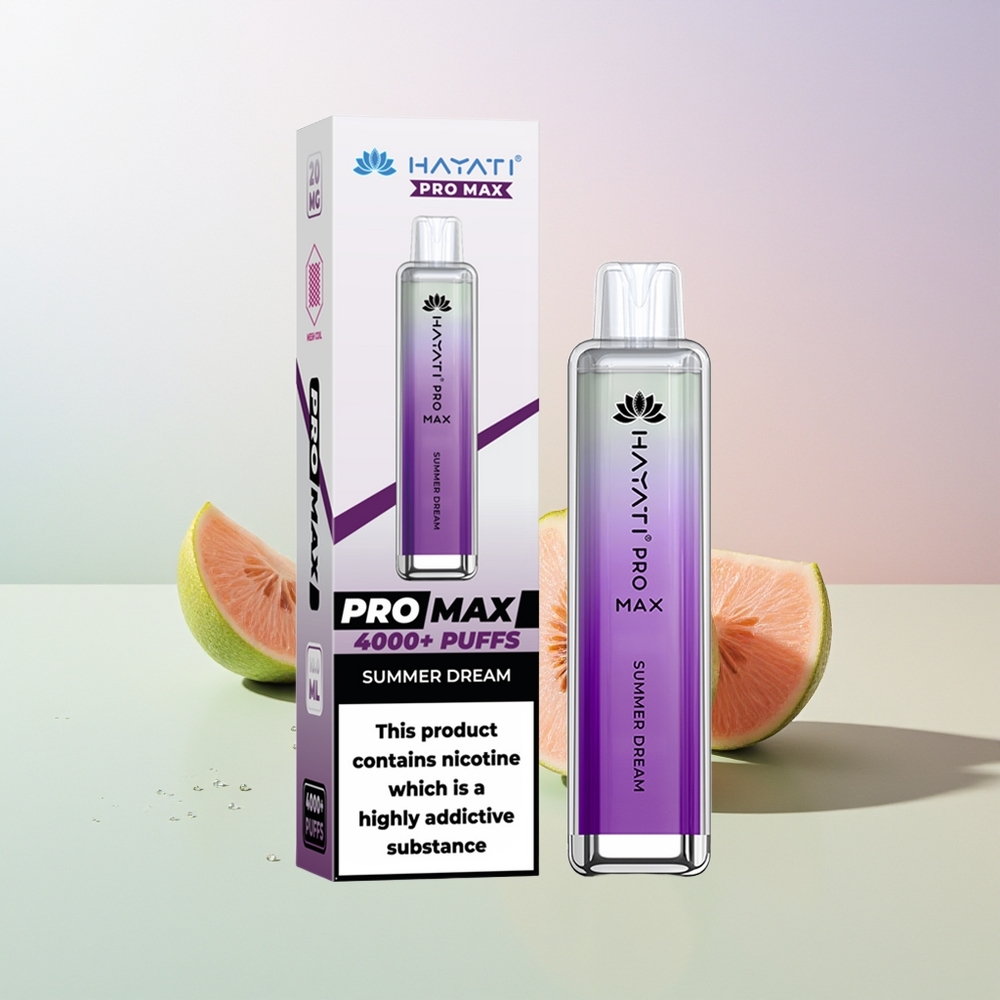 Hayati Pro Max 4000 Züge Wiederaufladbar LED Sommertraum