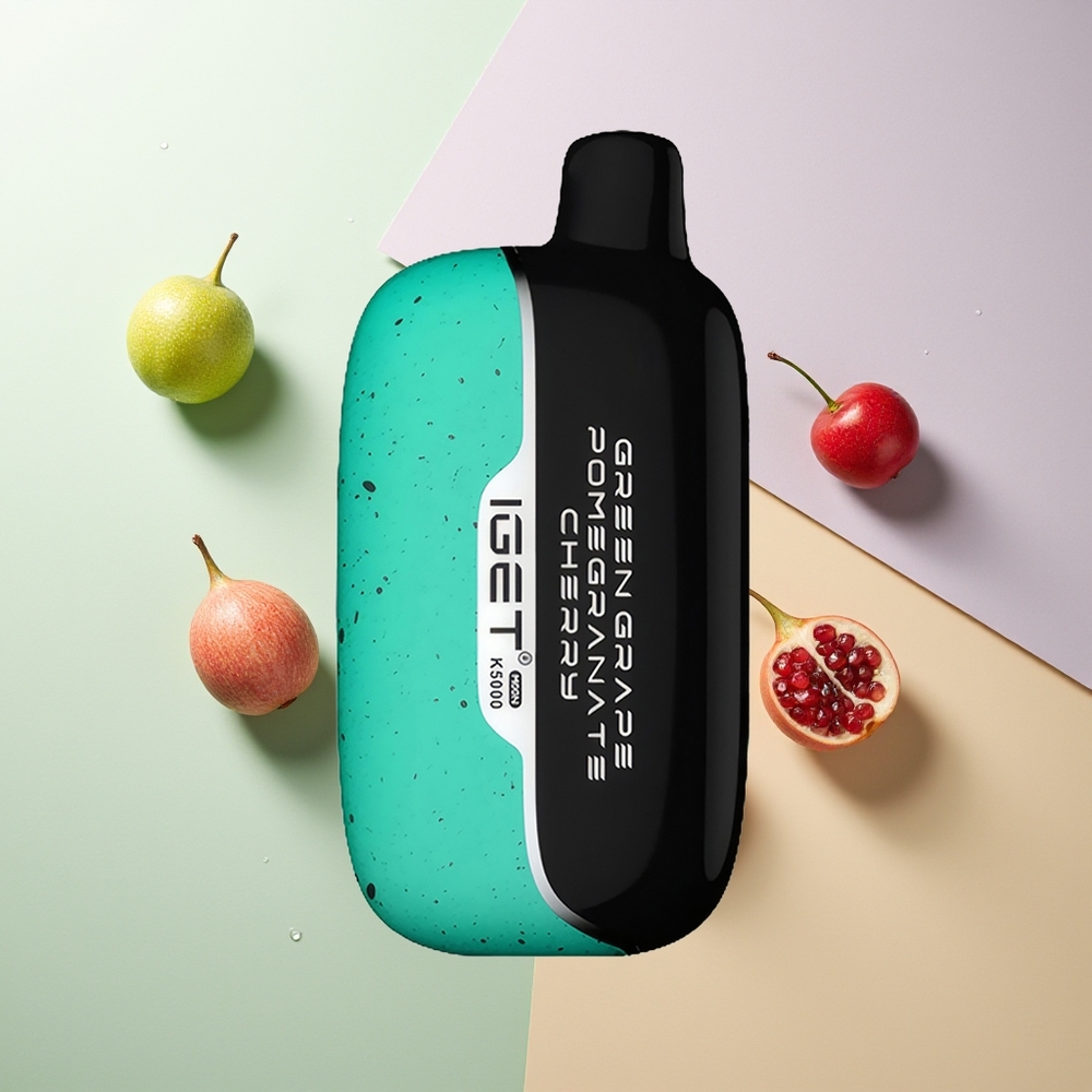 IGET Moon K5000 5000 Puffs 1.35 Ohm Grüne Traube Granatapfel Kirsche