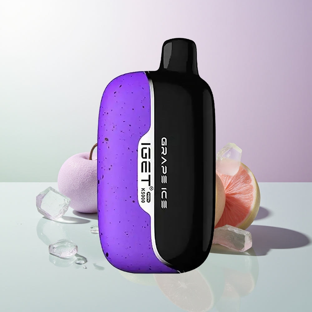 IGET Moon K5000 5000 Puffs 1.35 Ohm Mesh Grape Eis
