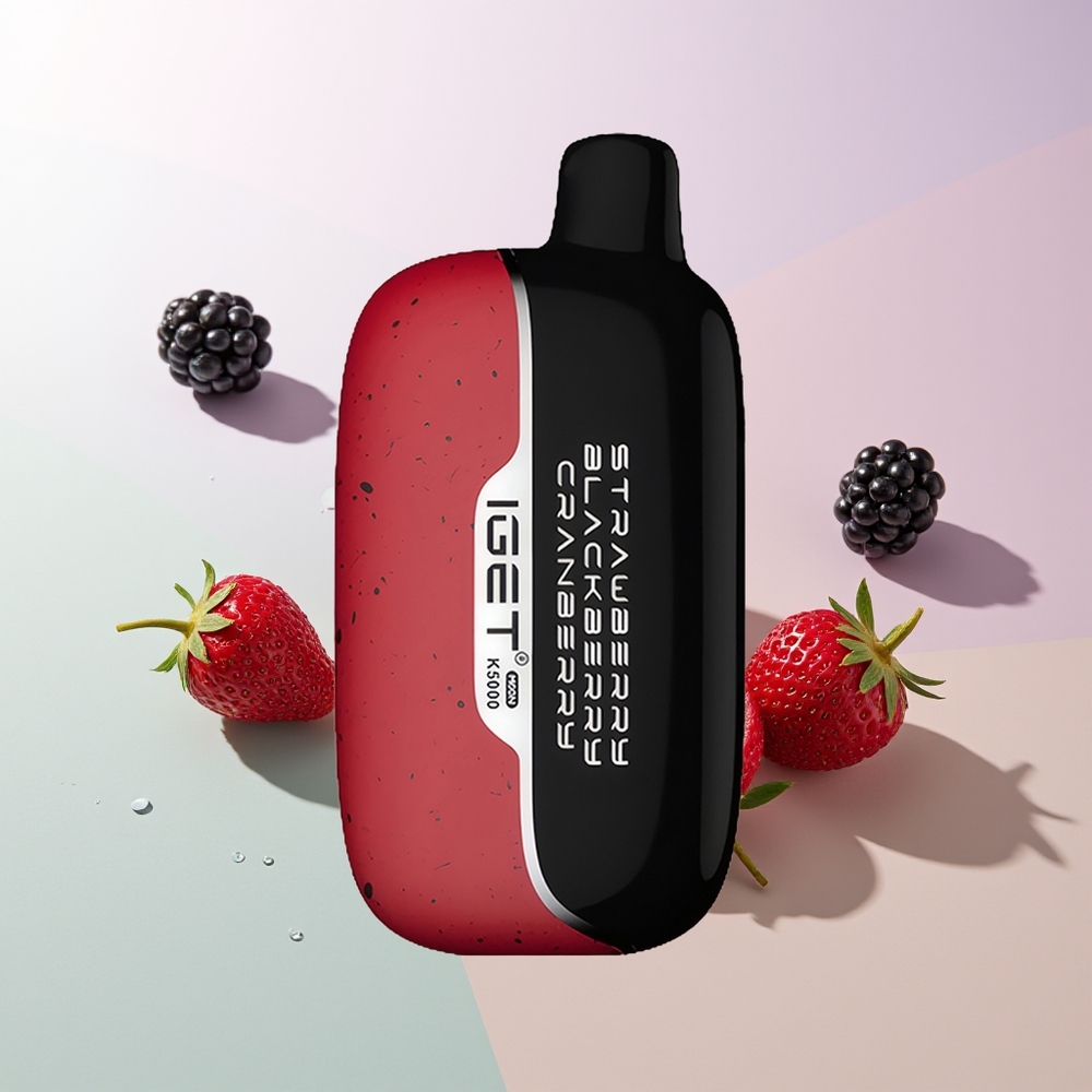 IGET Moon K5000 5000 Puffs 81,5 g Erdbeere Brombeere Preiselbeere