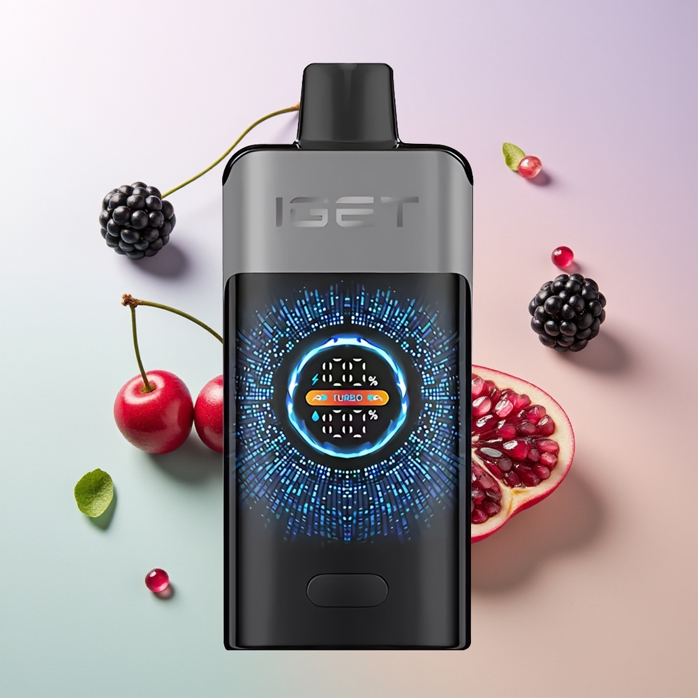 IGET ONE 12000 Puffs Dual Mesh Coil 2700 mAh Brombeere Kirsche Granatapfel