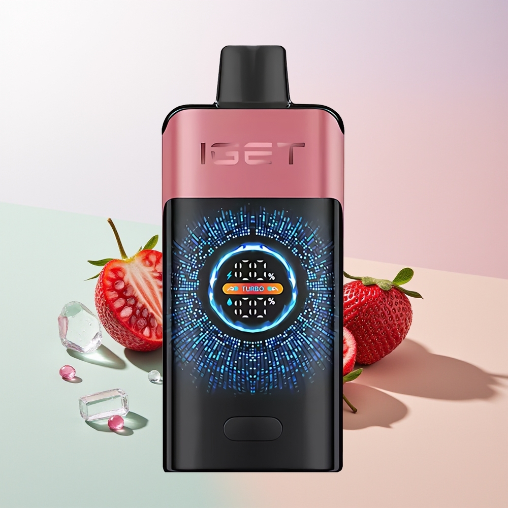 IGET ONE 12000 Puffs Dual Mesh Curved Screen Erdbeere Granatapfel Eis