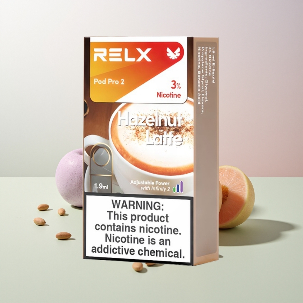 RELX Pod Pro 2 600 Züge 1,9ml Haselnusslatte
