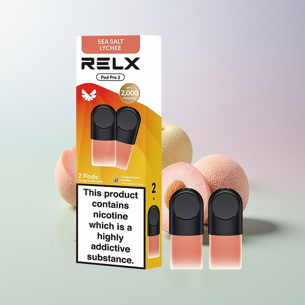 RELX Pod Pro 2 600 Züge 1,9ml Meersalz Litschi